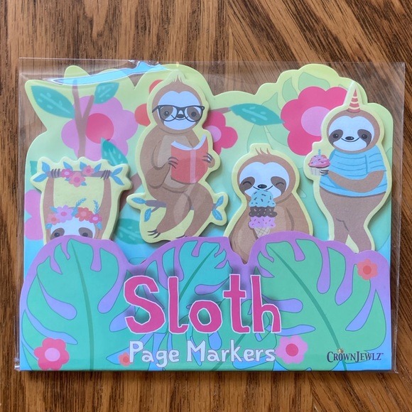 Sloth Sticky Notes / Page Markers - Picture 1 of 4